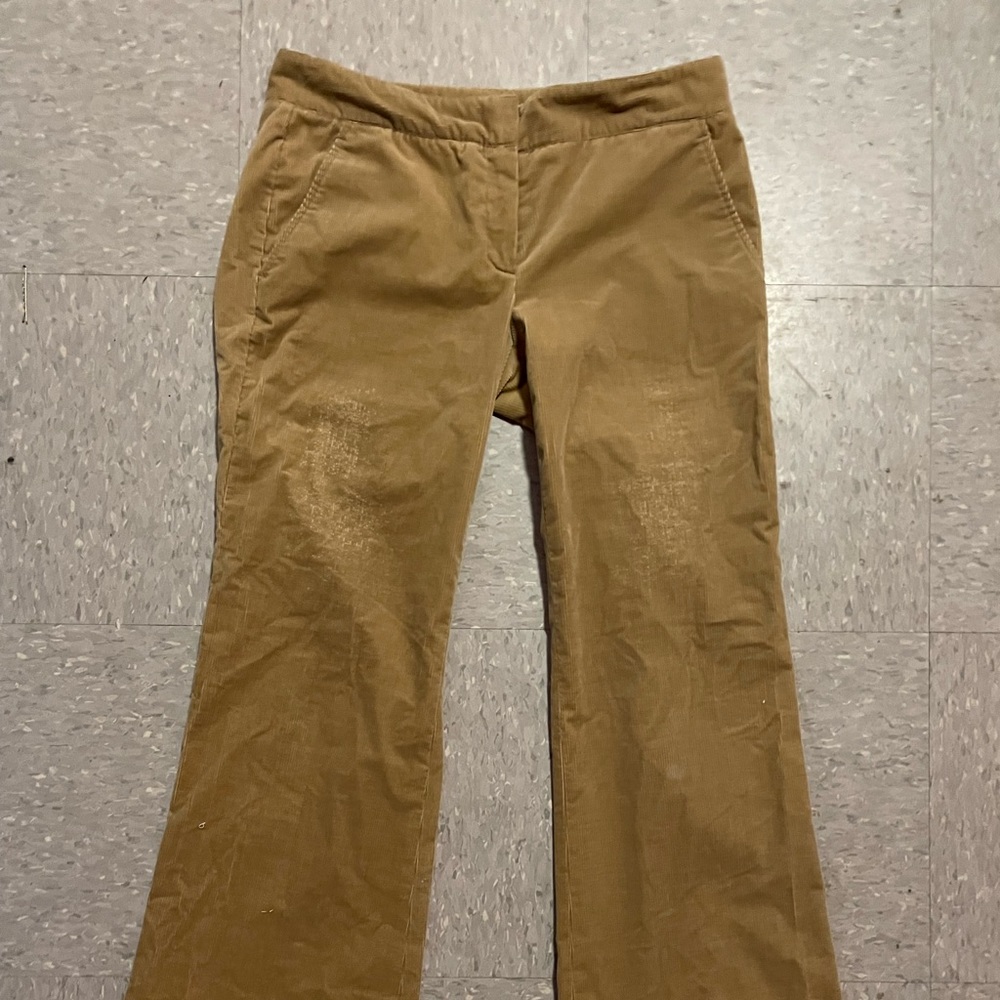 corduroy tan flare pants